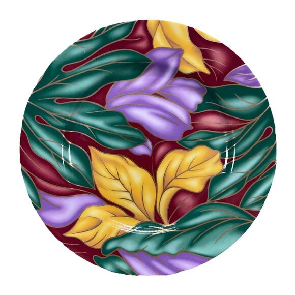 Vintage Fitz and Floyd Fine Porcelain “Cloisonné Tropicana” 8 in Salad Plate HTF - Picture 1 of 4